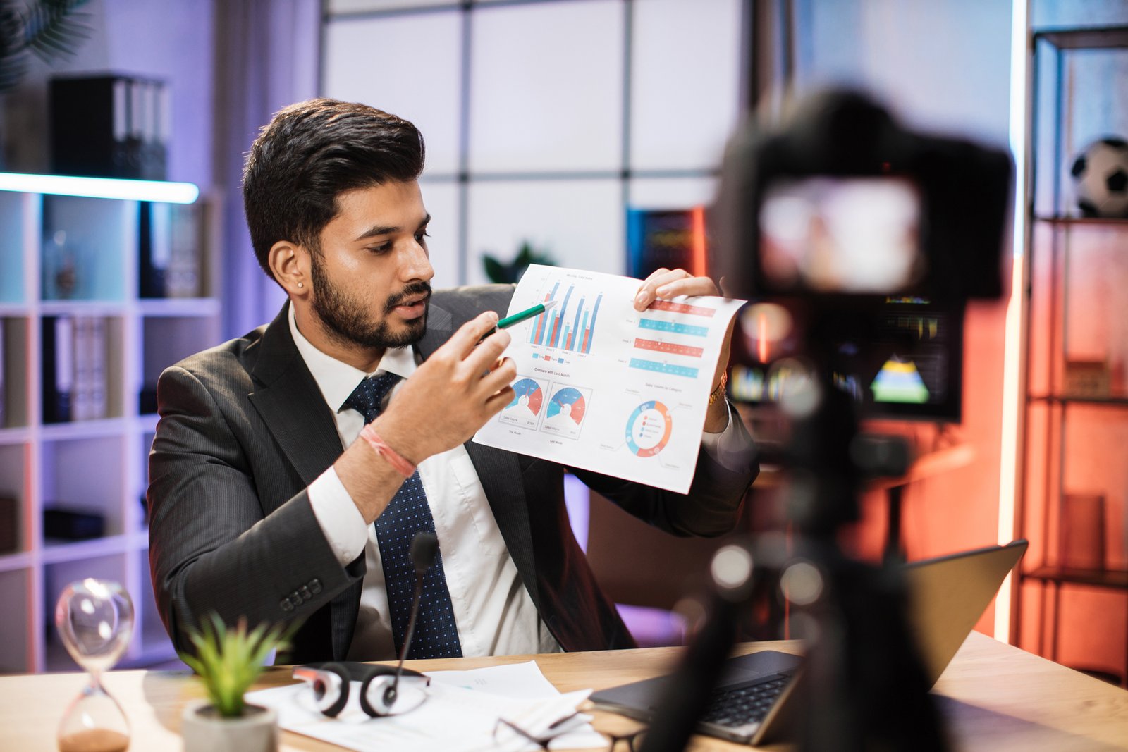 Arab Businessman Or Broker In Formal Suit Sitting 2023 11 27 05 05 53 Utc